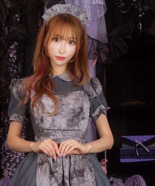 Tika（ティカ）の「コスプレ Cuteゴシックホラー映えメイド（コスチューム/パーティーグッズ・レディース・チャコールグレー・M）」の3枚目の写真