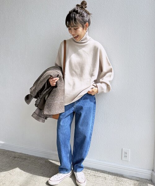 Spick & Span（スピックアンドスパン）の「ウールカシミヤ タートルネックプルオーバー（ニット/セーター・レディース・グレー/ブラック/レッド/ブルー系その他/ベージュ・FREE）」の8枚目の写真