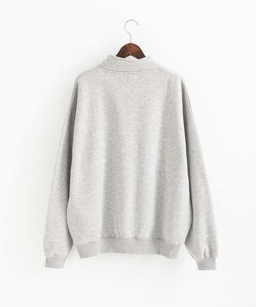 Ressaca(レサーカ)の「ハーフジップトレーナー裏起毛プルオーバー トラックジャケット オーバーサイズ(スウェット・メンズ・ブルー/ブラック/グリーン/グレー/オートミール・XL/M/L)」の18枚目の写真