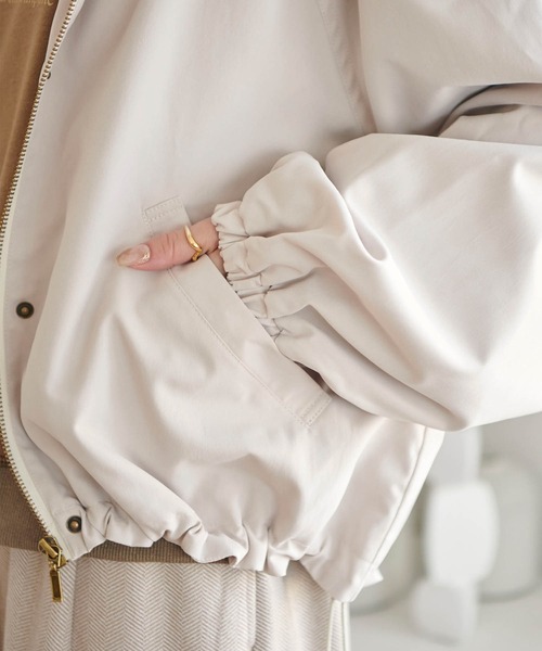 mil（ミル）の「【150㎝前後の小柄さんサイズ】バックフリルマウンテンパーカー【洗える】（マウンテンパーカー・レディース・ピンクベージュ/モカ/グレイッシュベージュ・XS/S）」の21枚目の写真