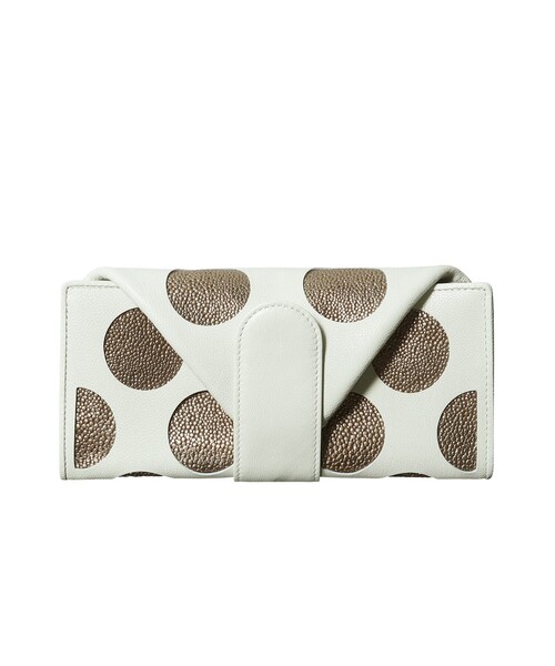 HIROKO HAYASHI（ヒロコハヤシ）の「◆IL PLATINO A POIS（イル プラーティノ アプア）長財布（財布・レディース・ブルー系その他6/ホワイト系7/ベージュ系4/ブラック系4・00）」の2枚目の写真