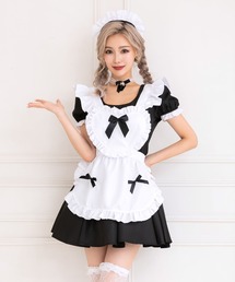 Tika | コスプレ ロリータ風ハートフリルCuteメイド [6点セット](コスチューム/パーティーグッズ)