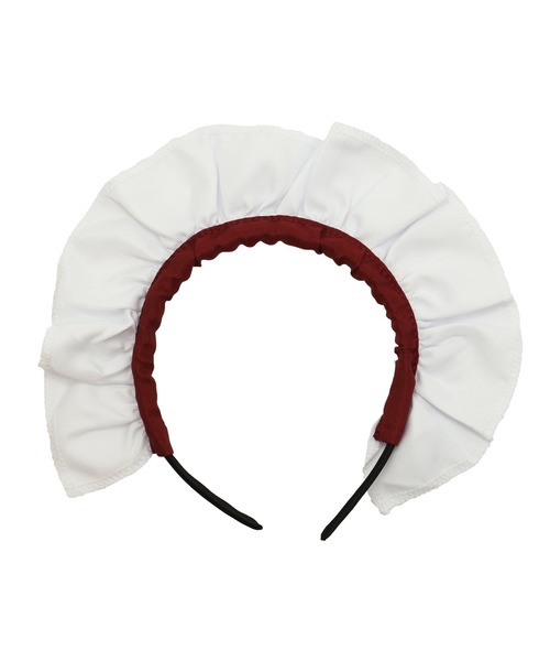 Tika（ティカ）の「コスプレ ロリータ風ハートフリルCuteメイド [6点セット]（コスチューム/パーティーグッズ・レディース・ワインレッド/ブラック・M）」の18枚目の写真