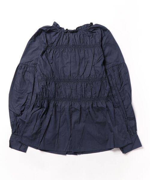 STYLEBLOCK（スタイルブロック）の「ブロードシャーリングブラウス（シャツ/ブラウス・レディース・パープル/ホワイト/ブラック/ネイビー・M）」の4枚目の写真