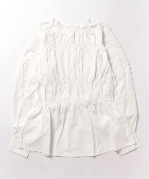 STYLEBLOCK（スタイルブロック）の「ブロードシャーリングブラウス（シャツ/ブラウス・レディース・パープル/ホワイト/ブラック/ネイビー・M）」の6枚目の写真