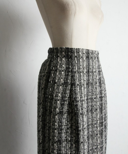 &. NOSTALGIA(アンドドットノスタルジア)の「【ZOZO限定】MIXツイードタイトスカート(スカート・レディース・グレー/ブラック・M)」の21枚目の写真