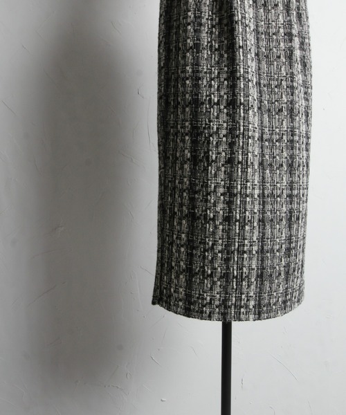 &. NOSTALGIA(アンドドットノスタルジア)の「【ZOZO限定】MIXツイードタイトスカート(スカート・レディース・グレー/ブラック・M)」の22枚目の写真