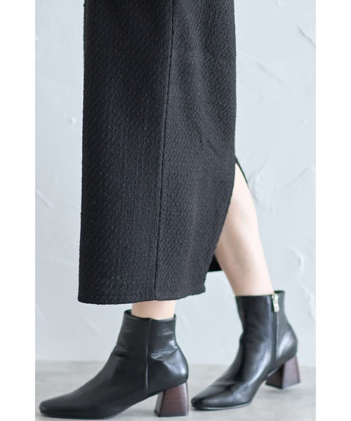 &. NOSTALGIA(アンドドットノスタルジア)の「【ZOZO限定】MIXツイードタイトスカート(スカート・レディース・グレー/ブラック・M)」の13枚目の写真