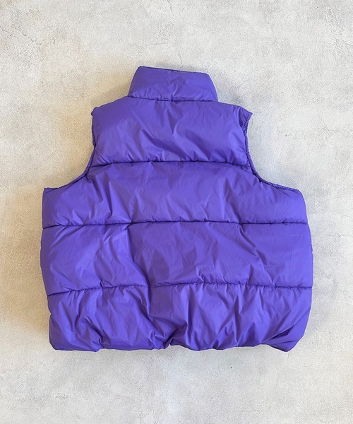 BIG FIELD（ビッグフィールド）の「クライマービッグポケットキルトベスト（90～150cm）（ダウンベスト・キッズ・ブラック/オレンジ/グリーン/パープル・130/140/100/150/110/90/120）」の16枚目の写真