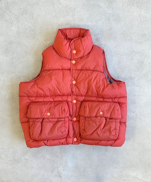 BIG FIELD（ビッグフィールド）の「クライマービッグポケットキルトベスト（90～150cm）（ダウンベスト・キッズ・ブラック/オレンジ/グリーン/パープル・130/140/100/150/110/90/120）」の18枚目の写真