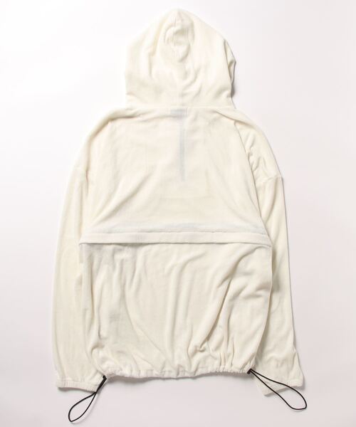 Lull（ルル）の「【Lull / ルル】2WAYパイルアノラックパーカー（パーカー・レディース・ブラック/グレー/アイボリー/ネイビー・ONESIZE）」の5枚目の写真