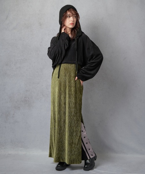 Lull（ルル）の「【Lull / ルル】2WAYパイルアノラックパーカー（パーカー・レディース・ブラック/グレー/アイボリー/ネイビー・ONESIZE）」の20枚目の写真