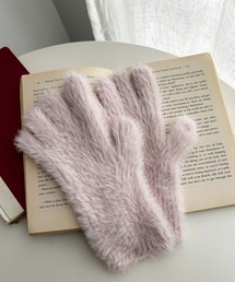 WEGO/指出し穴付きシャギーグローブ