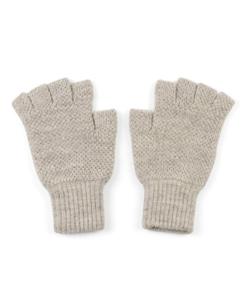The DUFFER of ST.GEORGE(ザダファーオブセントジョージ)の「ROBERT MACKIE FINGERLESS GLOVE:ロバートマッキー別注 フィンガーレス 指なし手袋(手袋・メンズ・グレイッシュベージュ/アイボリー・F)」の4枚目の写真
