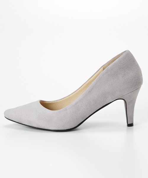 7days Life Styling（セブンデイズライフスタイリング）の「【ぴたっプス】ポインテッドトゥ７ｃｍヒールパンプス（低反発中敷）（ワイズ２Ｅ）（パンプス・レディース・ブラック系その他/ブラック系その他2/ブラック/ライトグレー/グレイッシュベージュ・22.5cm/23.0cm/23.5cm/24.0cm/24.5cm）」の4枚目の写真