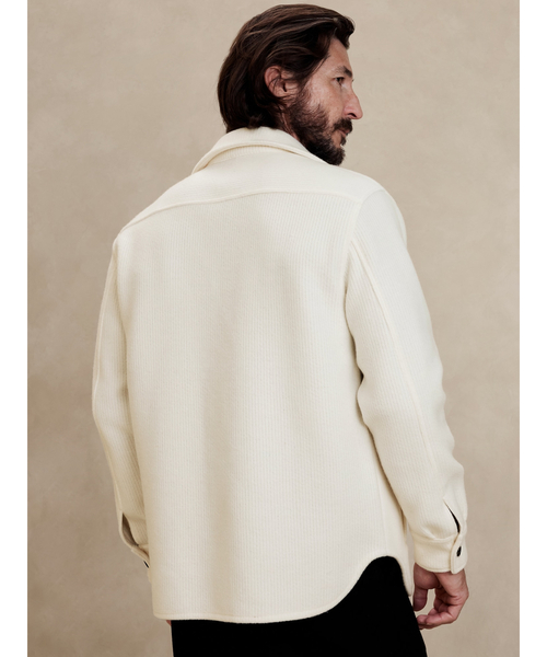 Banana Republic（バナナリパブリック）の「Stephan リブ シャツジャケット（その他アウター・メンズ・アイボリー・L/S/M/XL）」の5枚目の写真