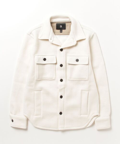 Banana Republic（バナナリパブリック）の「Stephan リブ シャツジャケット（その他アウター・メンズ・アイボリー・L/S/M/XL）」の2枚目の写真