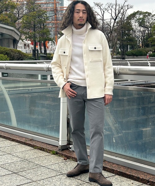 Banana Republic（バナナリパブリック）の「Stephan リブ シャツジャケット（その他アウター・メンズ・アイボリー・L/S/M/XL）」の4枚目の写真