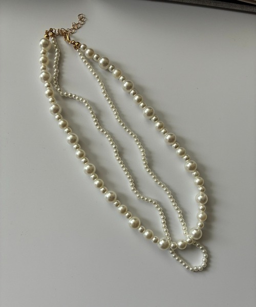 二連パールネックレス（ネックレス）｜E&C closet…（イーアンドシー