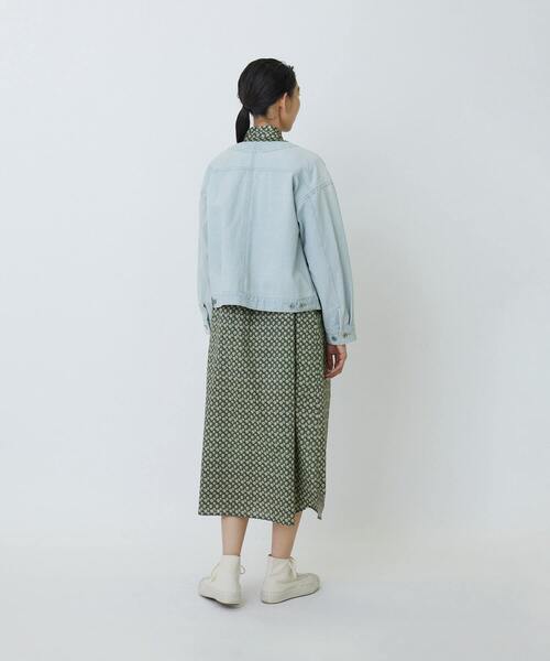 LOISIR(ロワズィール)の「デニムノーカラージャケット(ノーカラージャケット・レディース・ダークインディゴブルー/ライトインディゴブルー・FREE)」の21枚目の写真