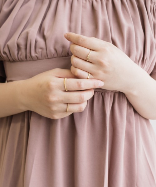 CLETTE(クレット)の「ストーンポイントリング(リング・レディース・ゴールド・16号)」の6枚目の写真
