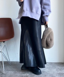 フォイルサテンバイヤスマーメイドスカート