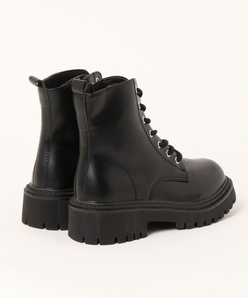 STYLEBLOCK(スタイルブロック)の「レースアップブーツ(ブーツ・レディース・ブラック/オフホワイト・35/39/37/36/40/38)」の3枚目の写真