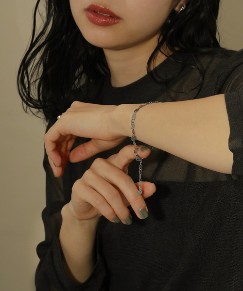 voov（ブーブ）の「【金属アレルギー対応】ラウンド プレート サージカル ブレスレット（ブレスレット・レディース・ゴールド/シルバー・フリー）」の11枚目の写真