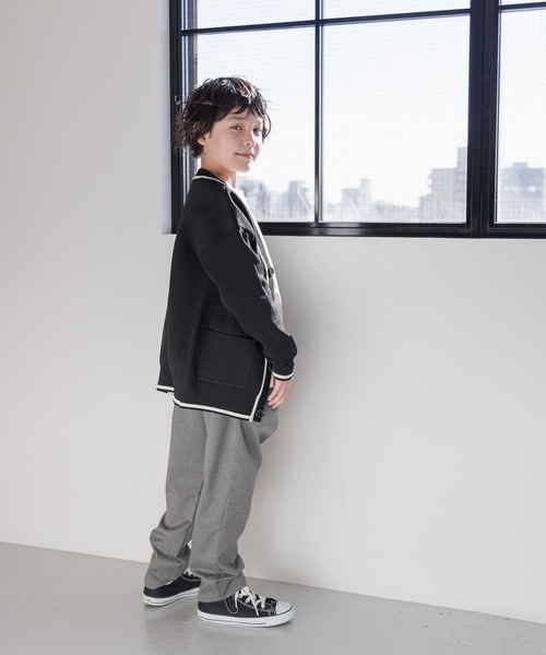 GLOBAL WORK（グローバルワーク）の「リッチライトニットVカーデ/976064（カーディガン/ボレロ・キッズ・ブラック/グレイッシュベージュ/アイボリー/ブルー・120cm/130cm/140cm/150cm/160cm/170cm）」の12枚目の写真