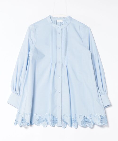 Sono（ソーノ）の「【SONO/ソーノ】ﾊｰﾄﾍﾑﾁｭﾆｯｸﾌﾚｱﾌﾞﾗｳｽ（シャツ