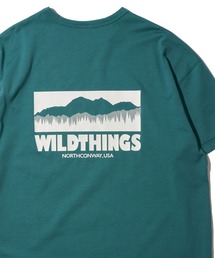 WILD THINGS（ワイルドシングス）の「【WILD THINGS/ワイルドシングス】BACK LOGO PRINT Tシャツ / シルケット天竺 バックプリント ロゴTシャツ（Tシャツ/カットソー）」
