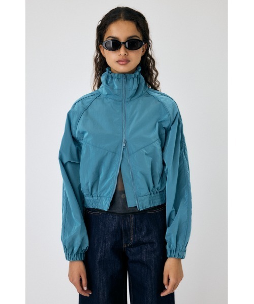 MOUSSY（マウジー）の「CODE NYLON STAND ジャケット（ナイロンジャケット・レディース・グレー/ブルー/ブラック・FREE）」の8枚目の写真
