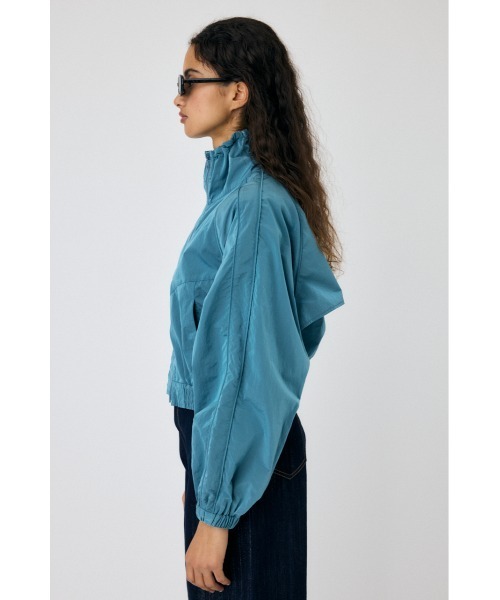 MOUSSY（マウジー）の「CODE NYLON STAND ジャケット（ナイロンジャケット・レディース・グレー/ブルー/ブラック・FREE）」の10枚目の写真