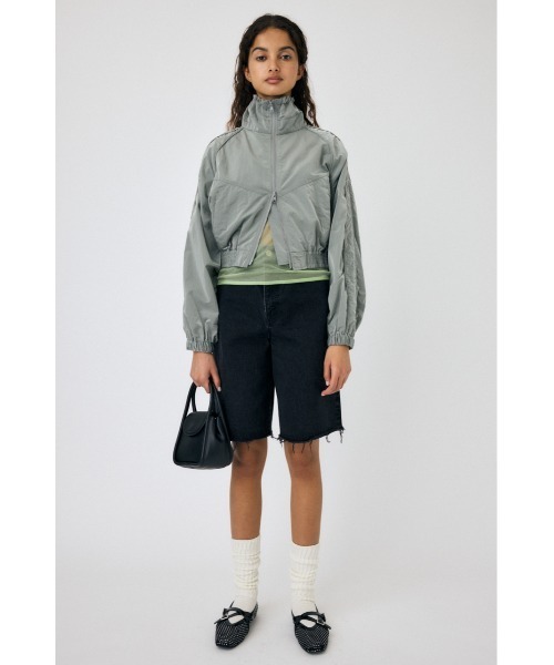 MOUSSY（マウジー）の「CODE NYLON STAND ジャケット（ナイロンジャケット・レディース・グレー/ブルー/ブラック・FREE）」の21枚目の写真