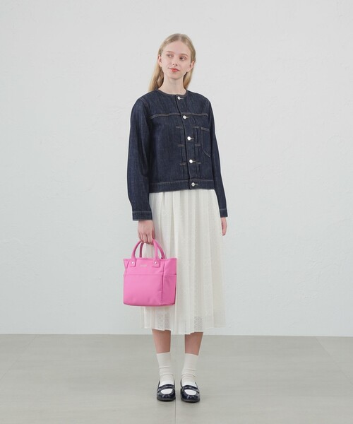 MACKINTOSH PHILOSOPHY（ﾏｯｷﾝﾄｯｼｭ ﾌｨﾛｿﾌｨｰ）の「コットンリネンデニムジャケット（デニムジャケット・レディース・ブルー/ダークネイビー・36/38/40）」の4枚目の写真