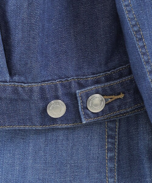 MACKINTOSH PHILOSOPHY（ﾏｯｷﾝﾄｯｼｭ ﾌｨﾛｿﾌｨｰ）の「コットンリネンデニムジャケット（デニムジャケット・レディース・ブルー/ダークネイビー・36/38/40）」の9枚目の写真