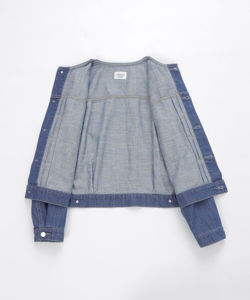 MACKINTOSH PHILOSOPHY（ﾏｯｷﾝﾄｯｼｭ ﾌｨﾛｿﾌｨｰ）の「コットンリネンデニムジャケット（デニムジャケット・レディース・ブルー/ダークネイビー・36/38/40）」の11枚目の写真