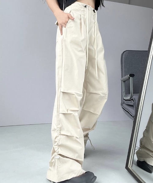 A'GEM/9 × .kom『.kom/ドットケーオーエム』シャーリング パンツ