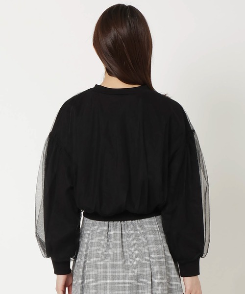 REDYAZEL（レディアゼル）の「チュールレイヤードトップス（その他トップス・レディース・ホワイト/ブラック/グレー・FREE）」の12枚目の写真