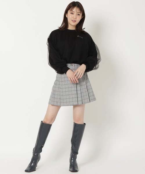 REDYAZEL（レディアゼル）の「チュールレイヤードトップス（その他トップス・レディース・ホワイト/ブラック/グレー・FREE）」の13枚目の写真