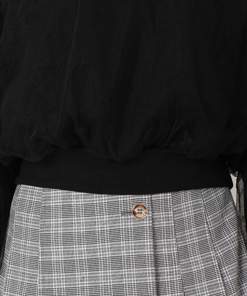 REDYAZEL（レディアゼル）の「チュールレイヤードトップス（その他トップス・レディース・ホワイト/ブラック/グレー・FREE）」の16枚目の写真