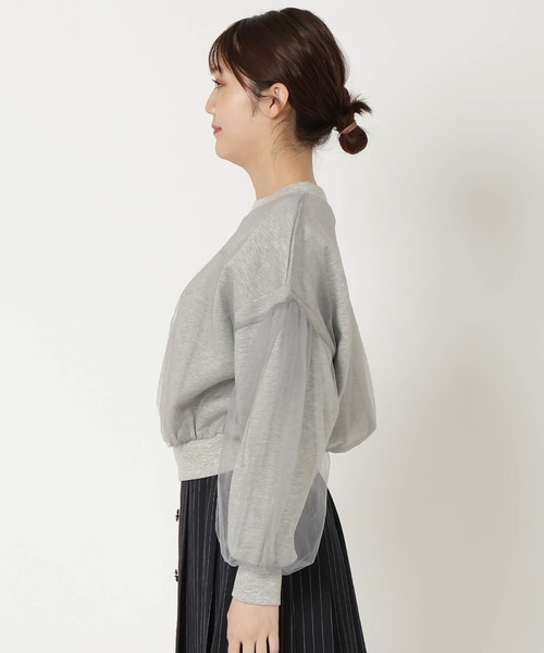 REDYAZEL（レディアゼル）の「チュールレイヤードトップス（その他トップス・レディース・ホワイト/ブラック/グレー・FREE）」の18枚目の写真