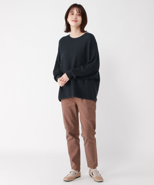 studio CLIP（スタディオクリップ）の「【3シーズンニット】12ゲージ編柄アソートプルオーバー（ニット/セーター・レディース・ネイビー/ライトブルー/ホワイト/イエロー・FREE）」の9枚目の写真