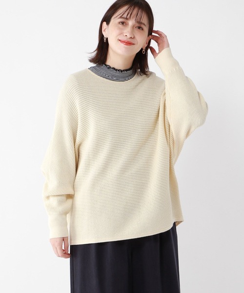 studio CLIP（スタディオクリップ）の「【3シーズンニット】12ゲージ編柄アソートプルオーバー（ニット/セーター・レディース・ネイビー/ライトブルー/ホワイト/イエロー・FREE）」の12枚目の写真