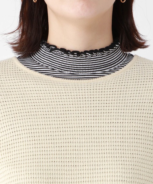 studio CLIP（スタディオクリップ）の「【3シーズンニット】12ゲージ編柄アソートプルオーバー（ニット/セーター・レディース・ネイビー/ライトブルー/ホワイト/イエロー・FREE）」の16枚目の写真