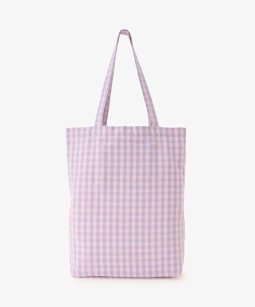 Afternoon Tea(アフタヌーンティー)の「ギンガムチェックトートバッグM(トートバッグ・レディース・ブラック/グリーン/パープル/オレンジ・ONE SIZE)」の15枚目の写真