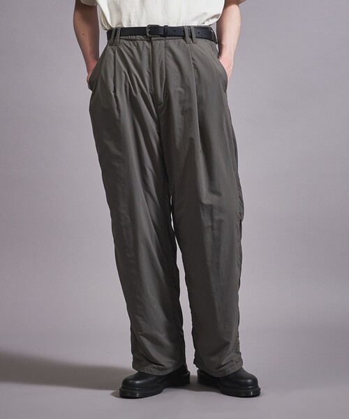 MONKEY TIME（モンキータイム）の「＜monkey time＞ タフタ ボンディング ワイド 2P ストレート パンツ -セットアップ対応-（その他パンツ・メンズ・ブラック/ダークグレー・S/M/L）」の12枚目の写真