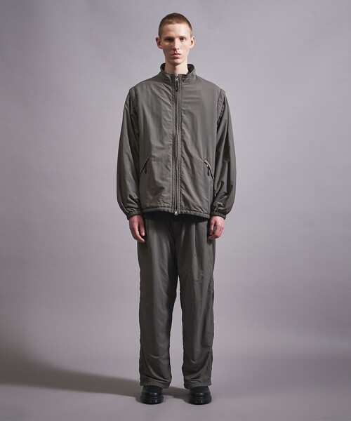 MONKEY TIME（モンキータイム）の「＜monkey time＞ タフタ ボンディング ワイド 2P ストレート パンツ -セットアップ対応-（その他パンツ・メンズ・ブラック/ダークグレー・S/M/L）」の14枚目の写真