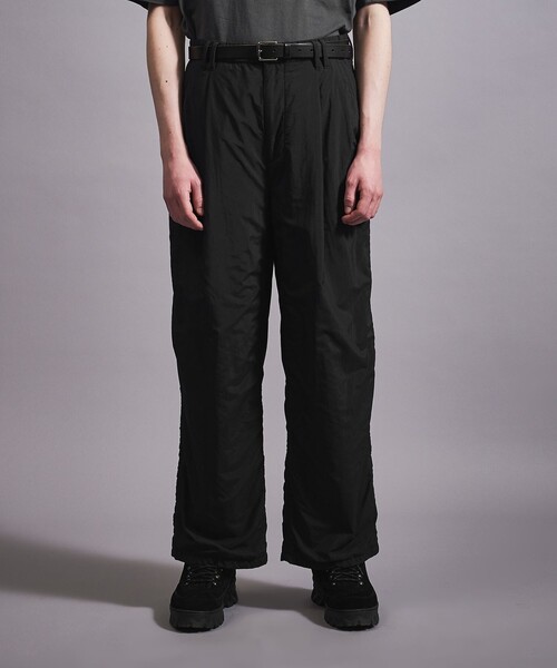 MONKEY TIME（モンキータイム）の「＜monkey time＞ タフタ ボンディング ワイド 2P ストレート パンツ -セットアップ対応-（その他パンツ・メンズ・ブラック/ダークグレー・S/M/L）」の18枚目の写真