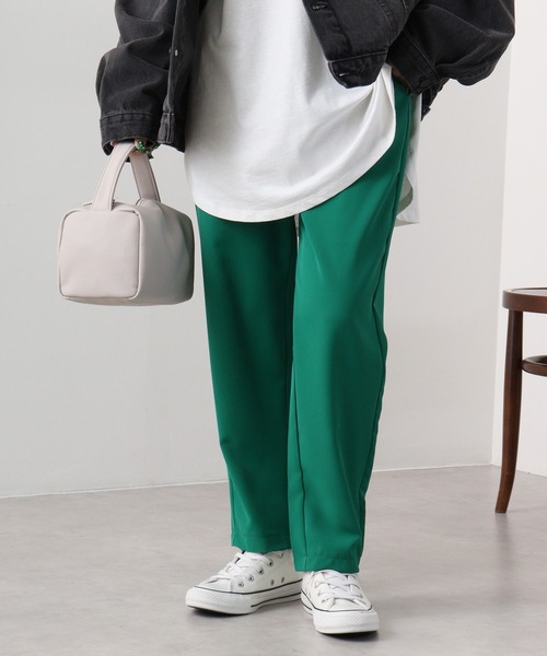 A.N.L(エーエヌエル レーベル)の「A.N.L テーパードパンツ(その他パンツ・レディース・レッド/グリーン/アイボリー/ブラック・38)」の5枚目の写真